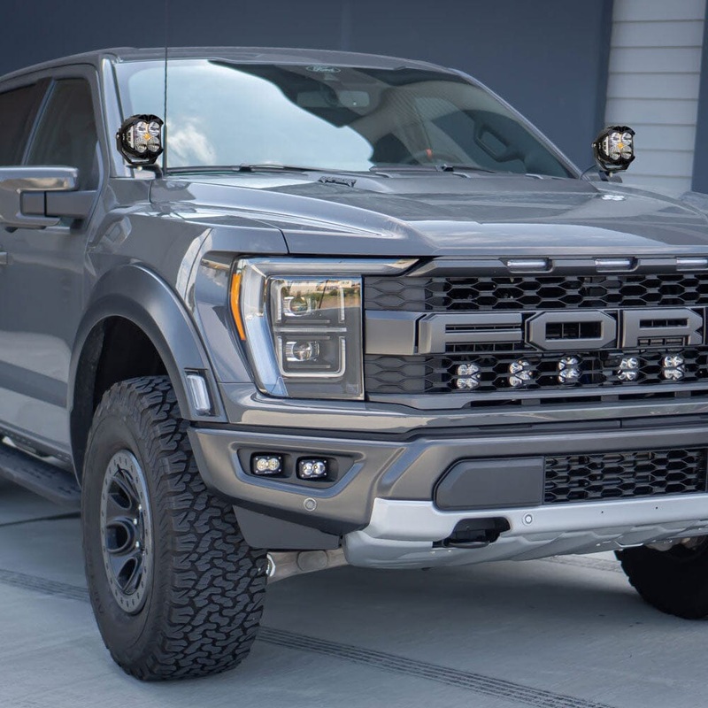 BAJA DESIGNS 2021-2023 Ford F-150 RAPTOR LP4 Pro A-Pillar LED Light Kit