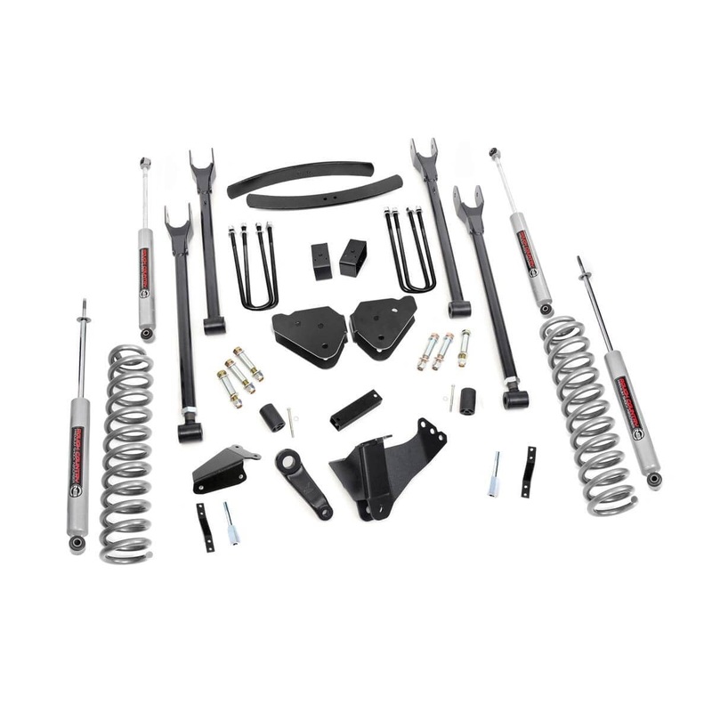 Rough Country 6 Inch Lift Kit Diesel 4 Link No OVLDS Fits Ford F-350 4WD 2005-2007