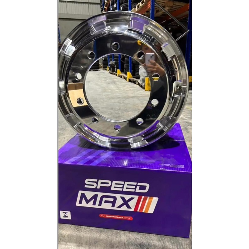 Truck Wheel 24.5×8.25 Aluminum SpeedMax 10x285mm Hub Pilot Offset 169mm
