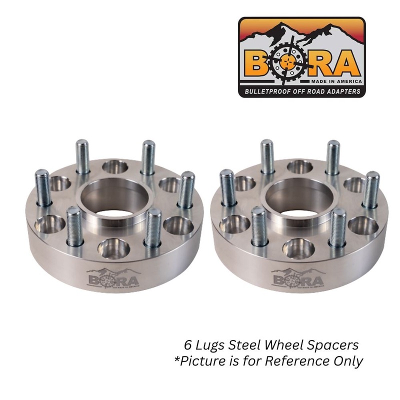 BORA 2021-2025 Ford Bronco (Non-Sport) Steel 1.5″ Wheel Spacers  (Bolt Pattern 6×139.7 / Hub Bore 93.1) (Sold by Pair)