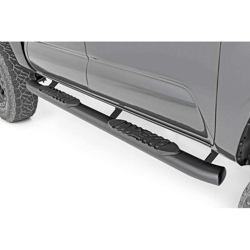 Oval Nerf Step | Double Cab | Black | Toyota Tacoma 2WD/4WD (2005-2023)