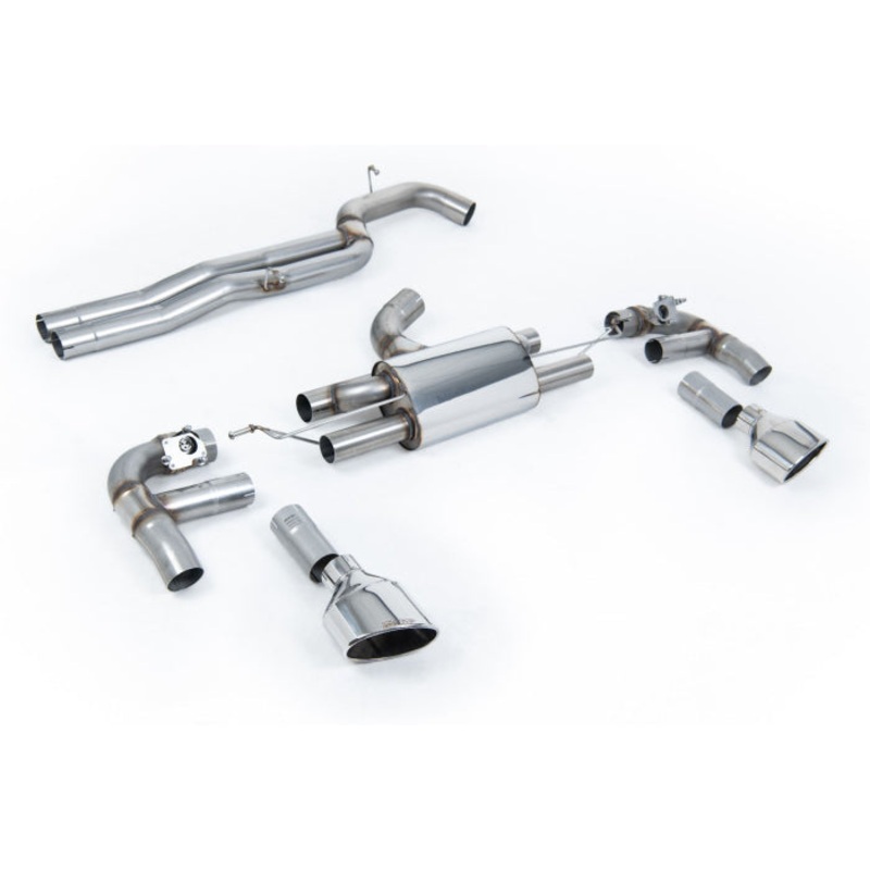 2015-2025 Audi RS3 2.5 Milltek Non Resonated Cat Back Exhaust