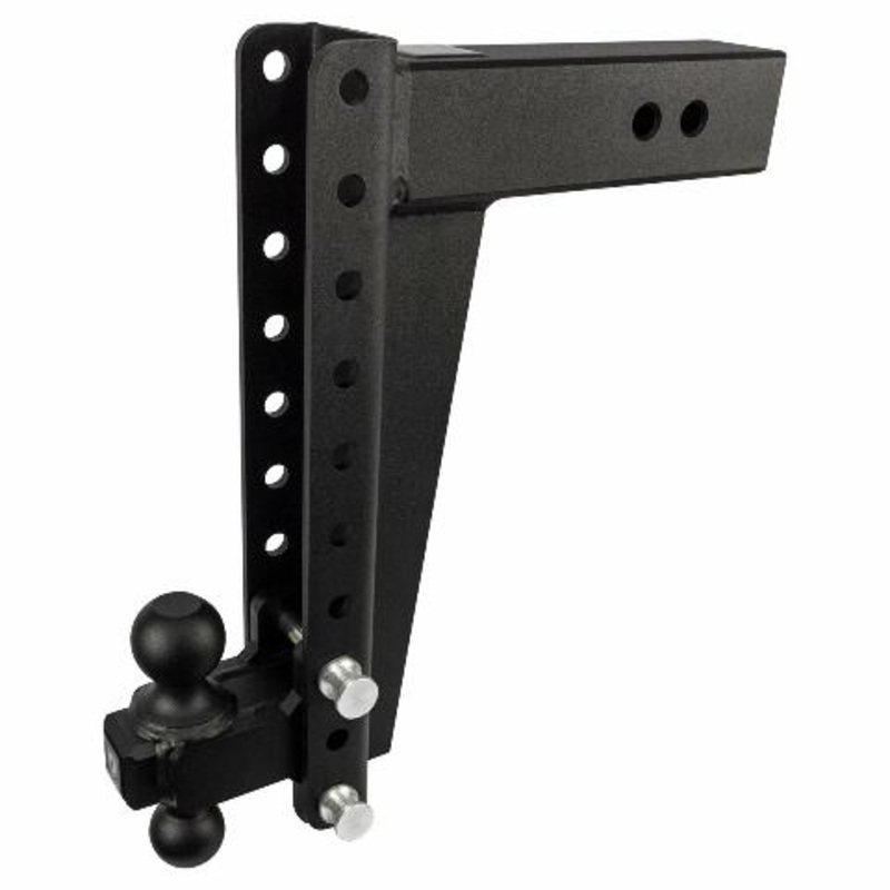 BulletProof Hitches – 3.0″ Adjustable Heavy Duty Trailer Hitch (22,000 lb. Rating) – 14″ Drop/Rise Trailer Hitch with 2″ & 2-5/16″ Dual Ball – Powder Coat, Solid Steel, Corrosion-Resistant