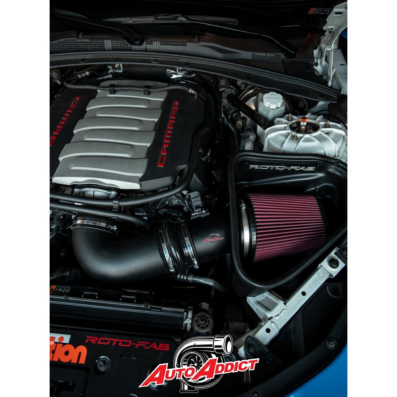 2016-2024 CAMARO SS ROTO FAB AIR OILED FILTER INTAKE SYSTEM WITH SOUND TUBE DELETE