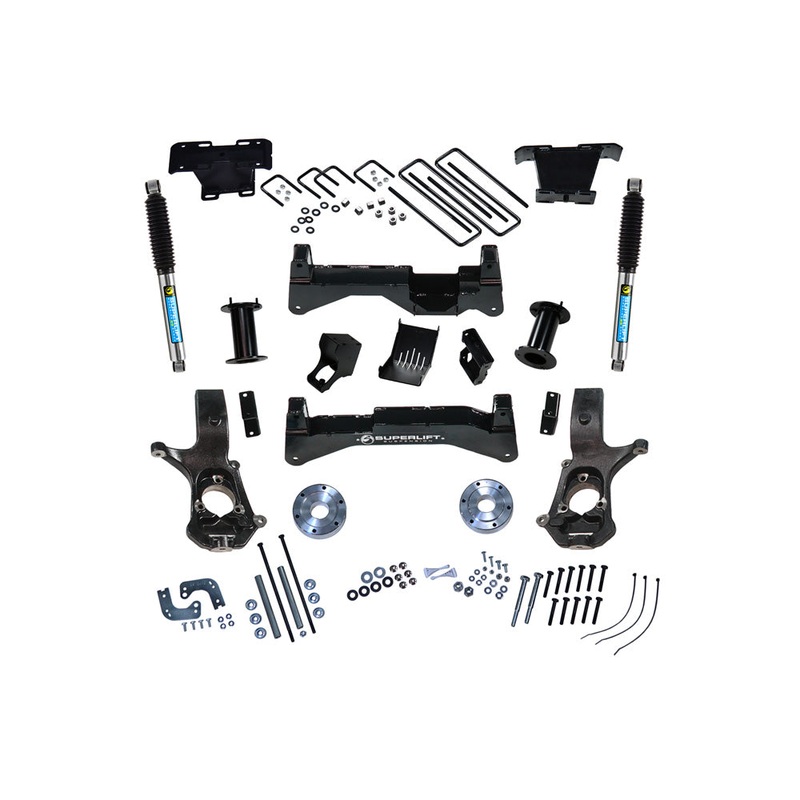 8″ Lift Kit-14-18 (19 Old Body) GM 1500 2WD w/OE Al or SS CtrlArms w/Bil Rr Shks K897B