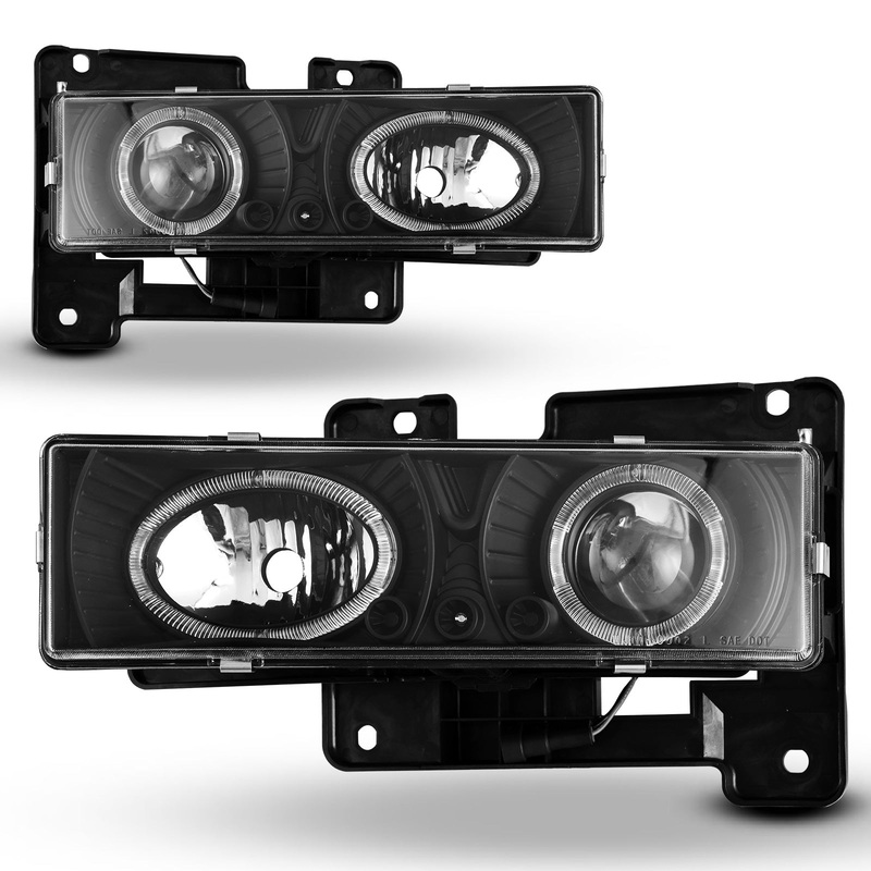 For Chevy and GMC Head Light – Black/Clear