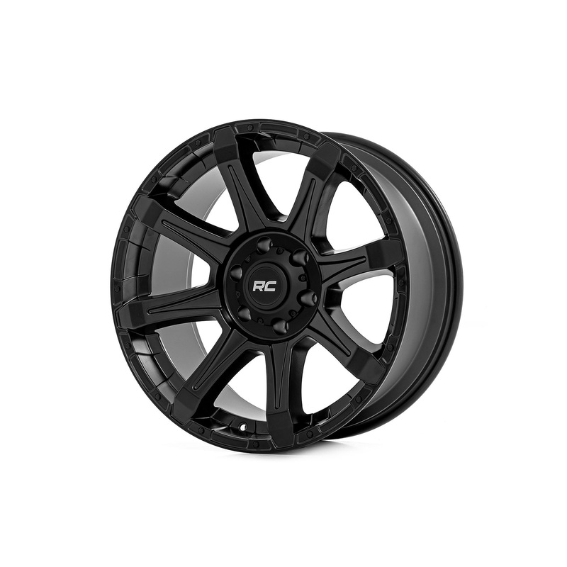 Rough Country 81 Series Wheel | One-Piece | Semi Gloss Black | 20×10 | 6×135 | -25mm