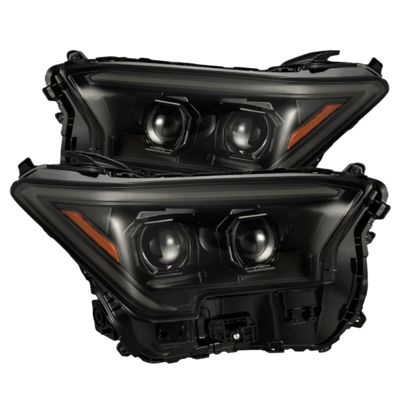 ALPHAREX 2024-2025  Toyota Tacoma LUXX-Series LED Projector Headlights Alpha-Black