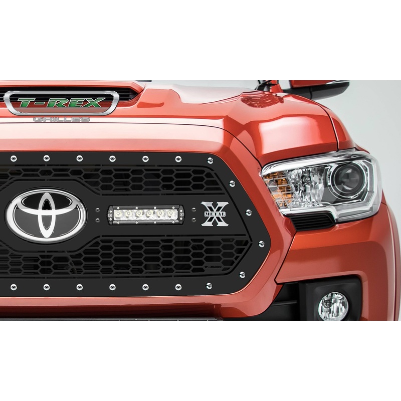 T-REX Grilles 7319511 Black Mild Steel Laser Cut Pattern Grille Fits 2018-2023 Toyota Tacoma
