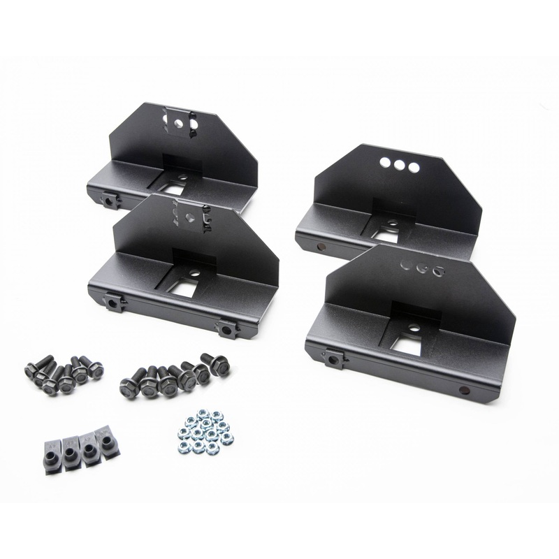 ZROADZ Z745401-4BK Black Mild Steel TrailX.R1 Sliders, Hardware Kit, Fits 2021-2024 Ford Bronco 4Dr.