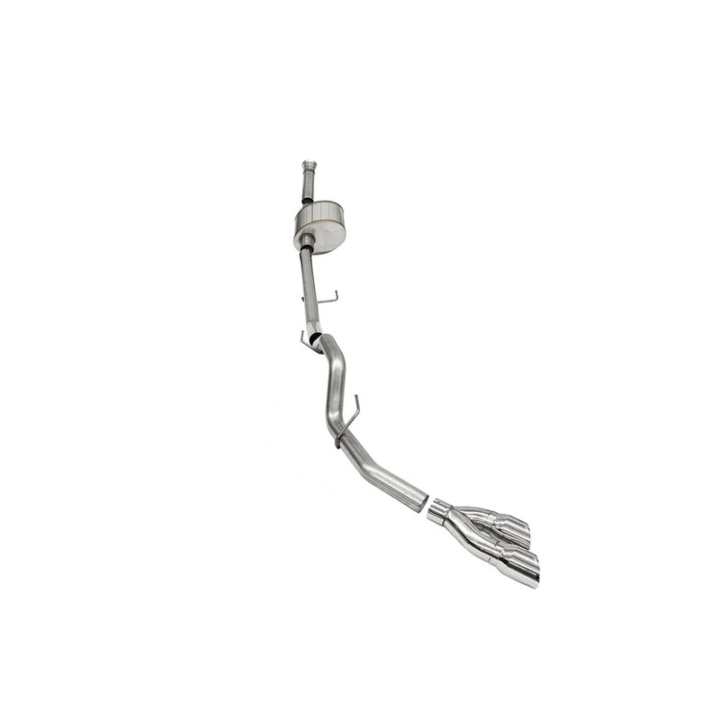 Corsa Performance – Xtreme, Sport / 3.0 in Cat-Back Single Side Exit | 2021-24 Ford F-150 5.0L V8 (145.4″ WB)