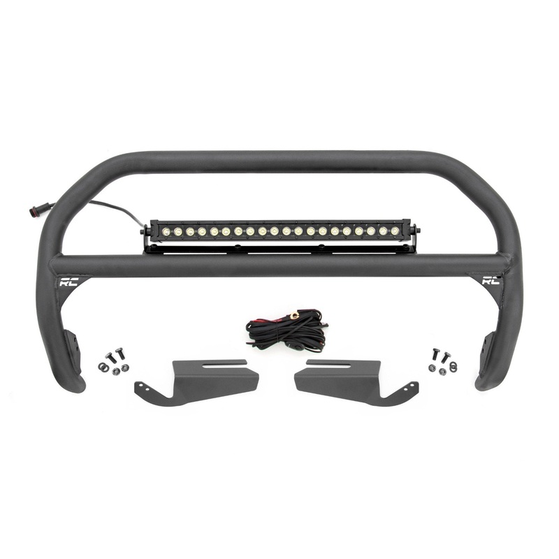 Nudge Bar | 20 Inch BLK DRL Single Row LED | OE Modular Steel | Ford Bronco (21-24)