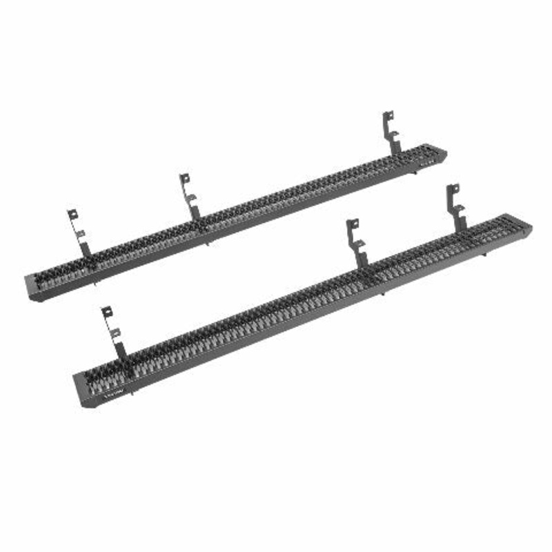 RealTruck Growler Steps Compatible with Ford F-250/F-350 | Cab Length, Rust-Proof Aluminum, Textured Black | GFF99RC-TX | Compatible with Ford F250/F350/F450 Regular Cab, Gas/Diesel 1999-2016