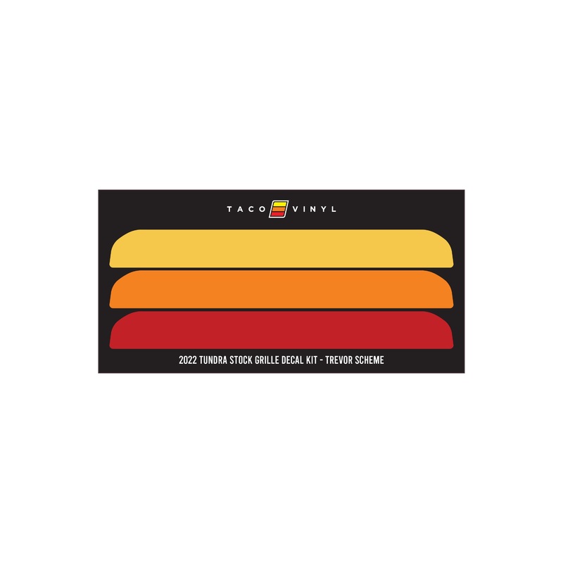 Taco Vinyl Offroad Grille Decal for Tundra (2022-2025)