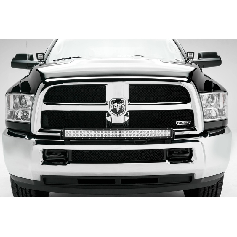 ZROADZ Z324522-KIT Black Mild Steel Front Bumper Top LED Kit Fits 2010-2018 Ram 2500 3500