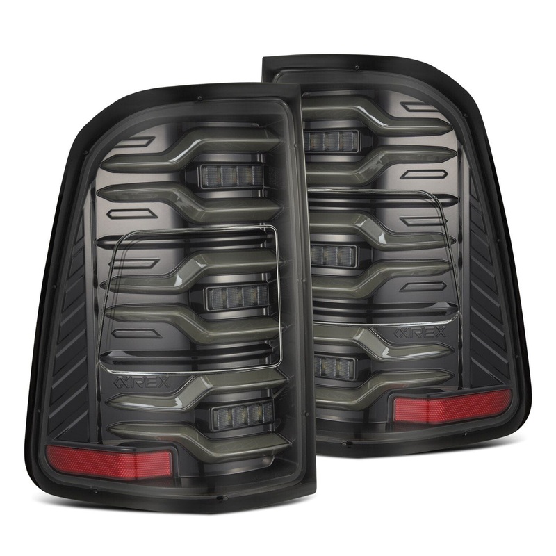 ALPHAREX 2019-2024 Ram 1500 LUXX-Series LED Tail Lights Alpha-Black