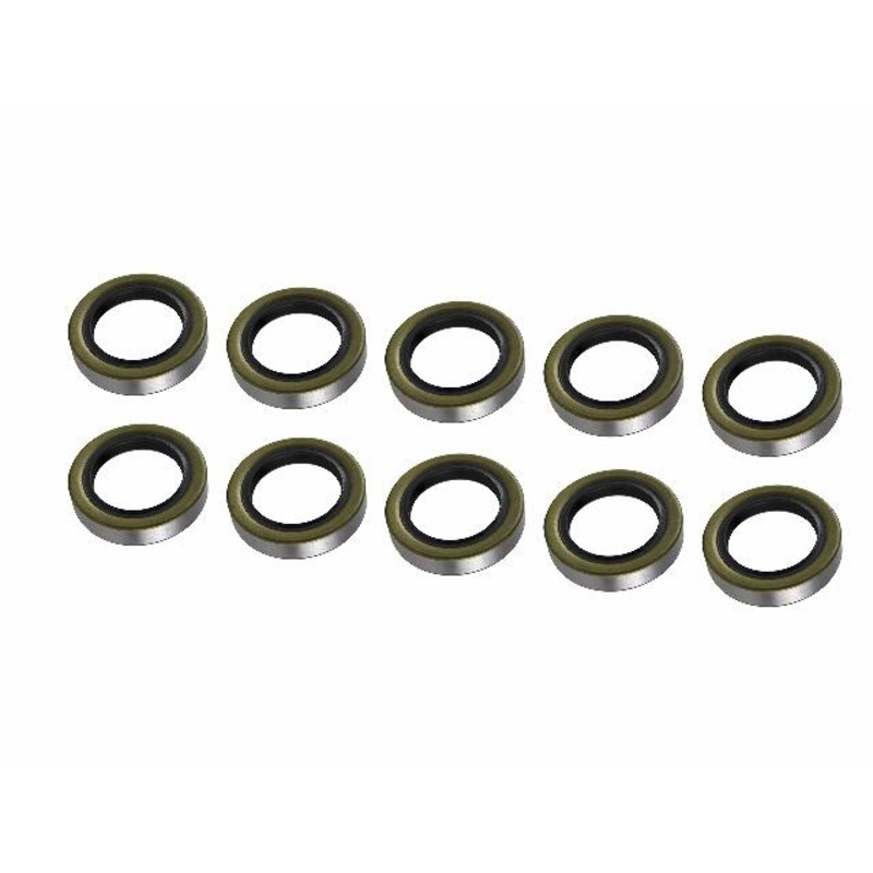 Lippert Replacement Double Lip Grease Seal Compatible with 1,250 to 8,000-lb. RV Trailer Axles, 1.72″ Inner Diameter, 10-Pack – 12 2087