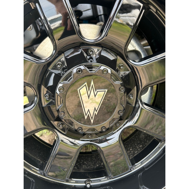 Waldoch Center Cap For 8 Lug Wheels, 8.5” Inch Diameter – Black, CAP5533-8180-B(W)
