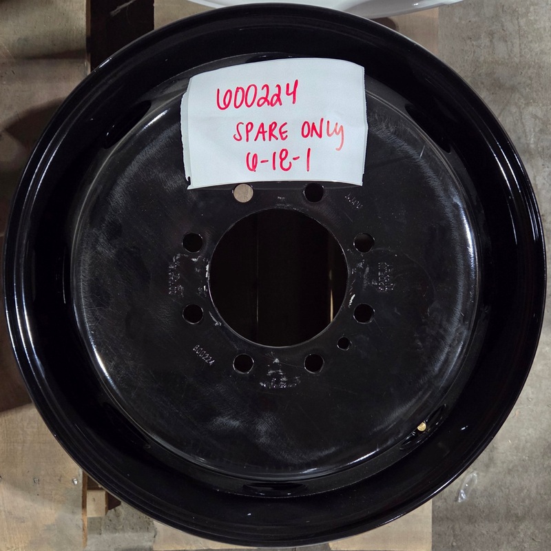 19.5×6.00 8×6.5″ Black Steel Dual Wheel (Ford F350 1984-1997) (SPARE ONLY)
