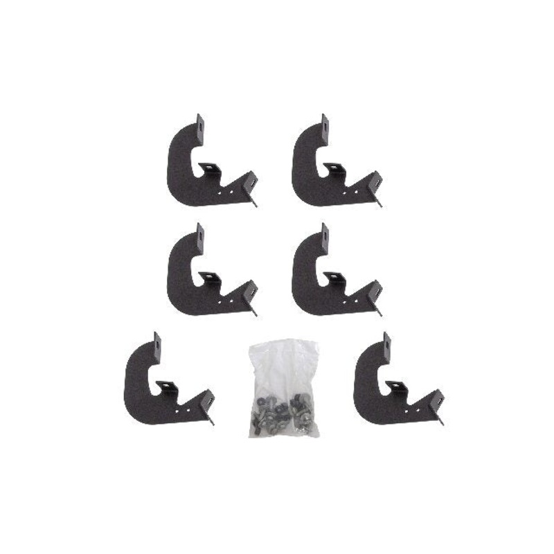 DEE ZEE DZ 66340 Hex Side Step Bracket Kit , Black