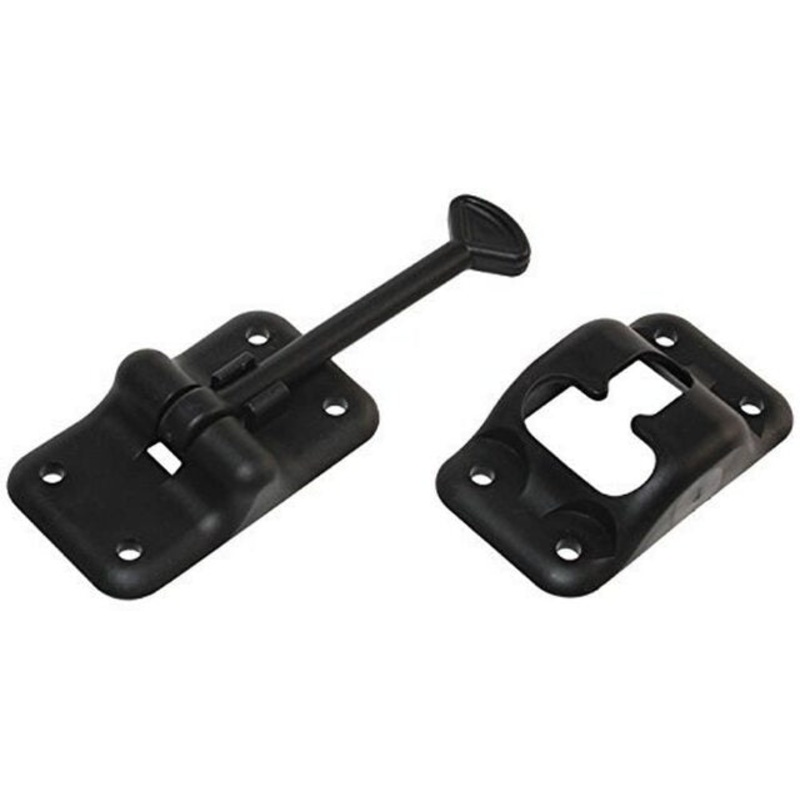 RV Designer E232, Plastic Door Holder, T Style, 3-1/2 inch, Black, Entry Door Hardware