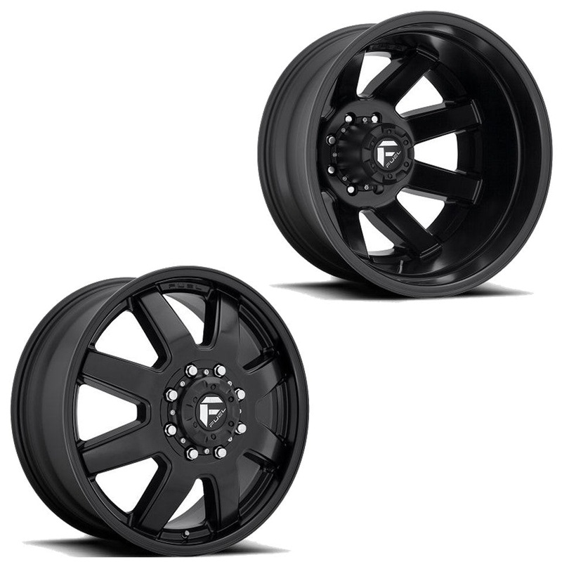 20×8.25 D436 Fuel Maverick Matte Black PRE-11 GM Dually Wheels 8×6.5 Set of 6 (Fits UP to 12.50 tire)
