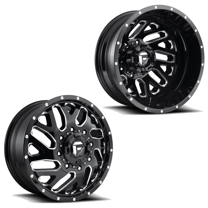 20×8.25 D581 Fuel Triton 05-UP FORD 19-UP DODGE DUALLY Wheels 8×200 Set of 6 (Fits UP to 12.50 tire)