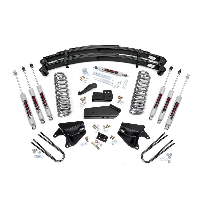4 Inch Lift Kit | Quad Front Shocks | Rear Springs | Ford Bronco 4WD (80-96)