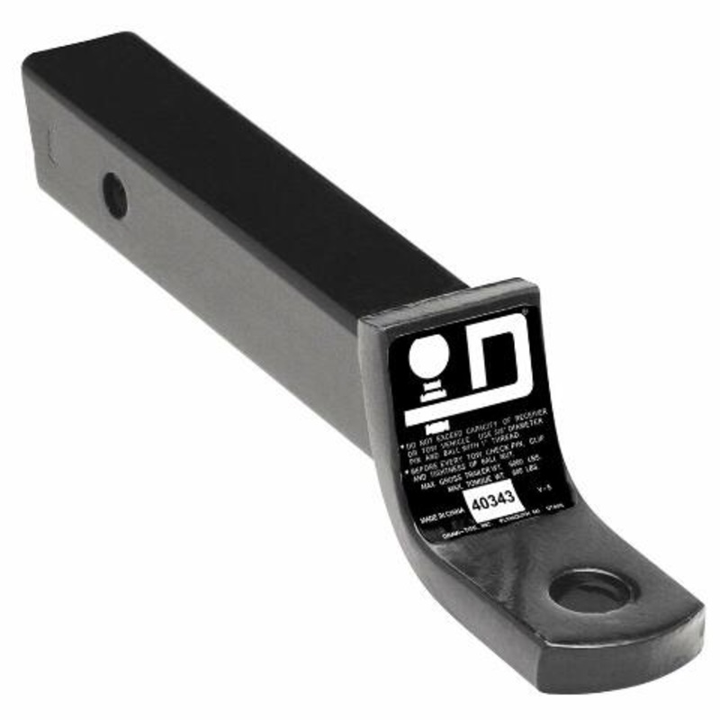 Draw-Tite 40343 10-1/2″ Quick-Loading Ball Mount (6000 lbs. GTW, 1″ Ball Hole, 3/4″ Rise, 2″ Drop) , Black