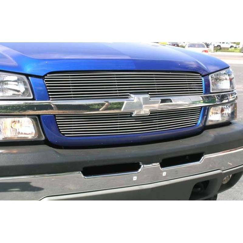 T-REX Grilles 21100 Polished Aluminum Horizontal Grille Fits 2003-2006 Chevrolet Avalanche