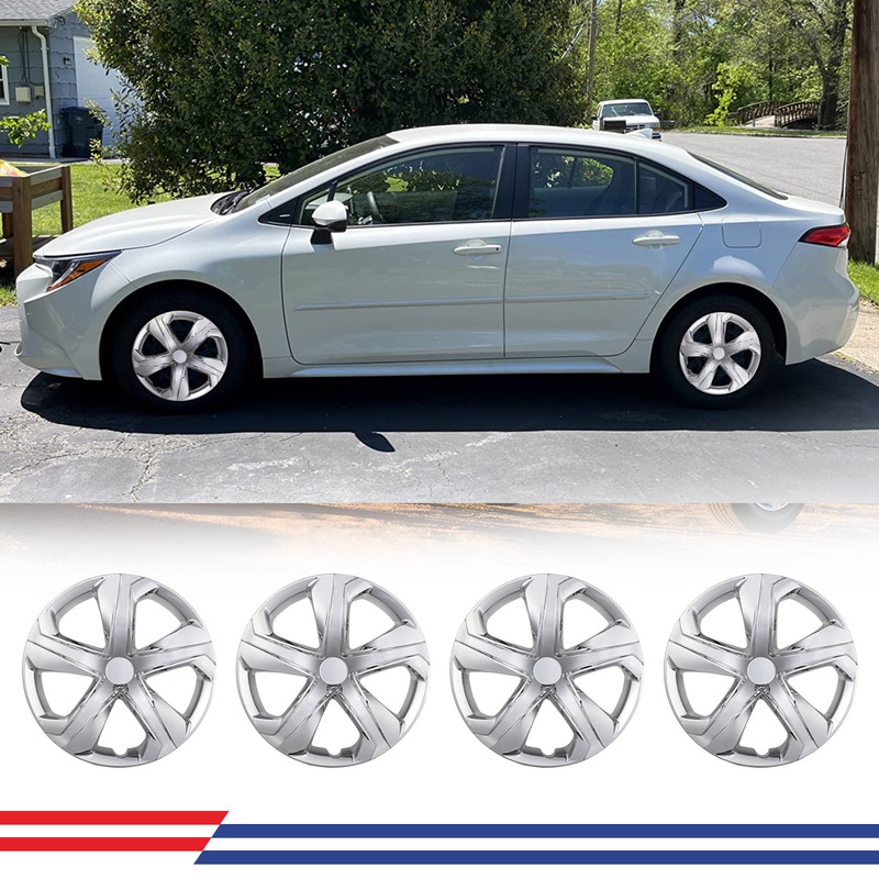 WINJET 16′ Hubcaps Wheel Rims Cover for 2016-2024 Honda Civic SEDAN – Sliver