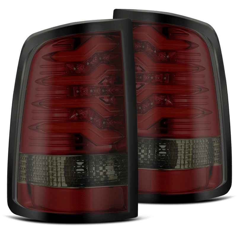 ALPHAREX 2019-2022 Ram 2500/3500 PRO-Series LED Tail Lights Red-Smoke