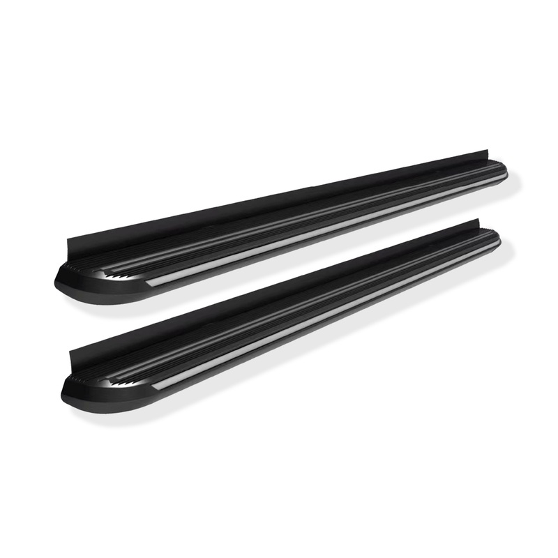 FENZA Black and Chrome Universal Running Boards 82 (NP300)
