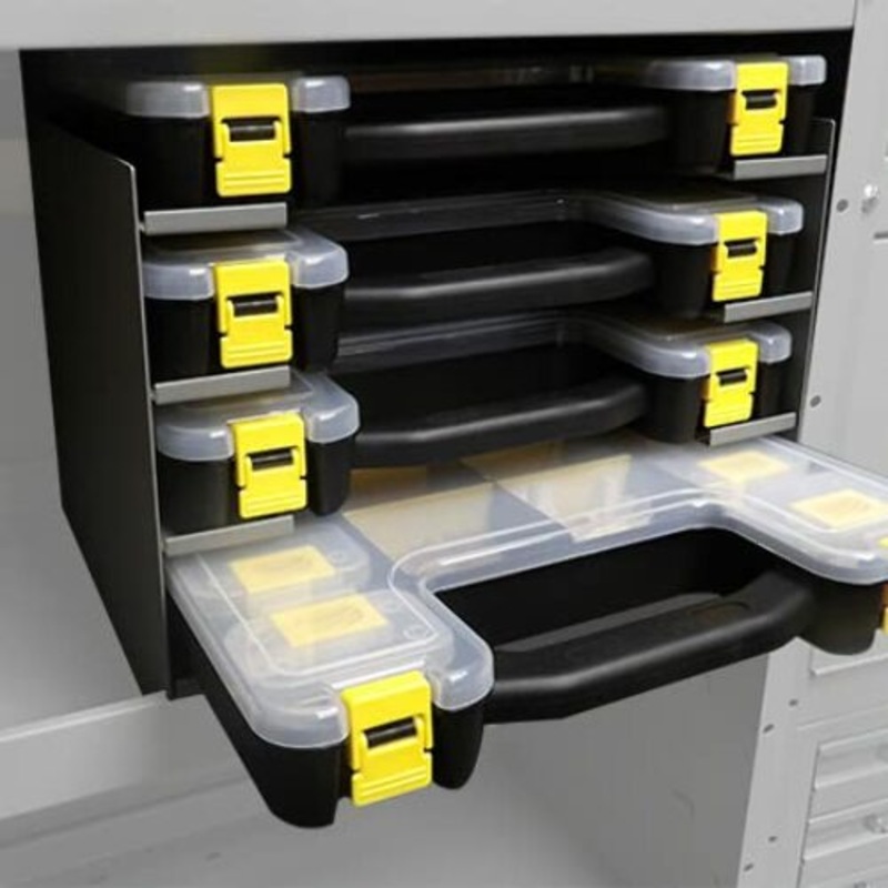 Kargo Master Steel 4 Tote Shelf Cabinet