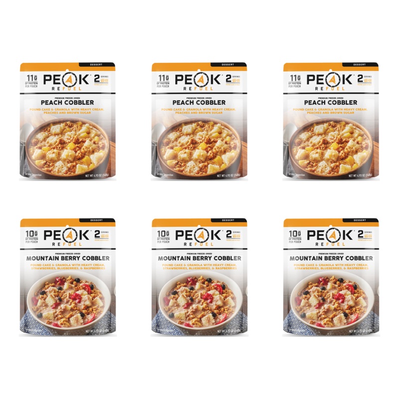 Peak Refuel Dessert Cobbler Variety Pack