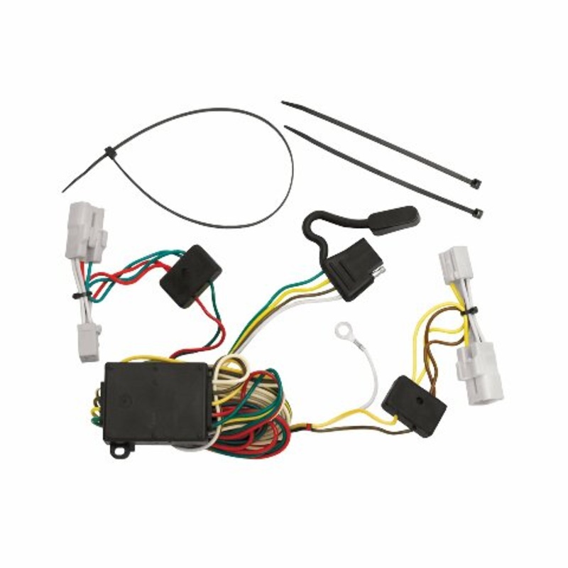 TEKONSHA 118413 T-One T-Connector Harness, 4-Way Flat, w/Converter, Compatable with 2006-2011 Hyundai Azera, 2001-2007 Toyota Highlander, Black
