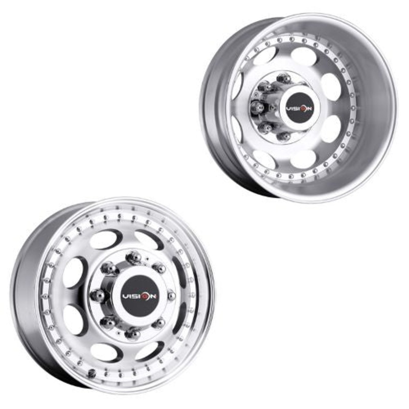 16×6 Vision 181 Hauler Dually Machined 99-04 FORD Wheels 8×170 Set of 4 (Fits Stock Tire Sizing)