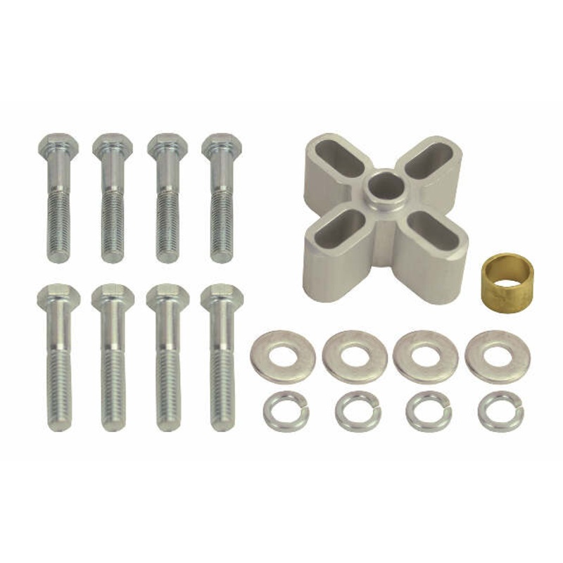 Fan spacer, 1 female 5/8 pilot