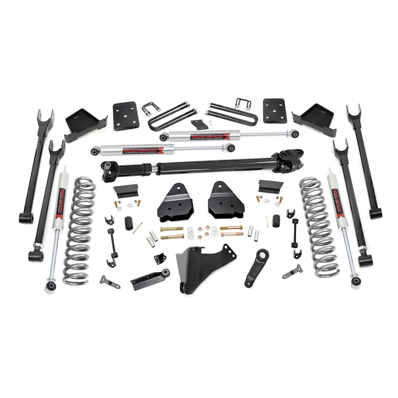 Rough Country 6 Inch Lift Kit 4-Link No OVLD M1 Fits Ford F-350 4WD 2017-2022