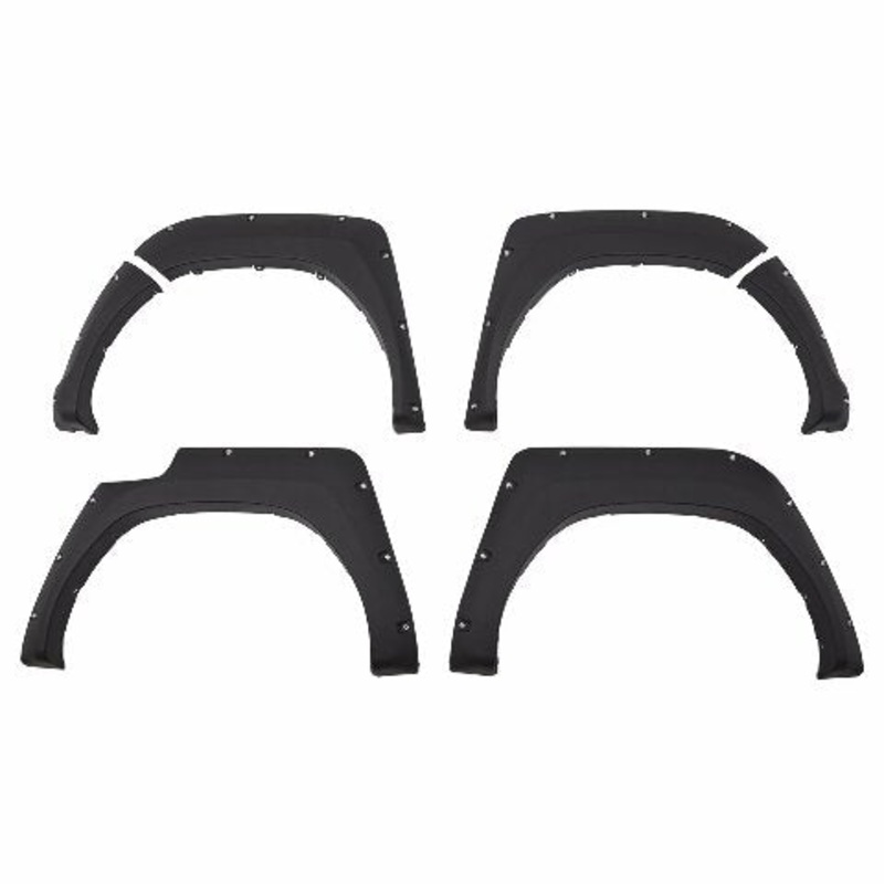 Smittybilt 17291-GBA M1 Color Fender Flares Black 2016-2018 Chevy 1500 with 5.8′ Bed, Clear