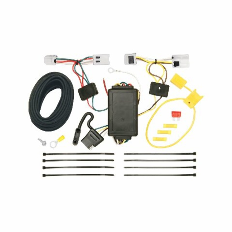 Tekonsha T-One T-Connector Harness, 4-Way Flat, Compatible with Select Nissan Altima, Maxima, Sentra Black