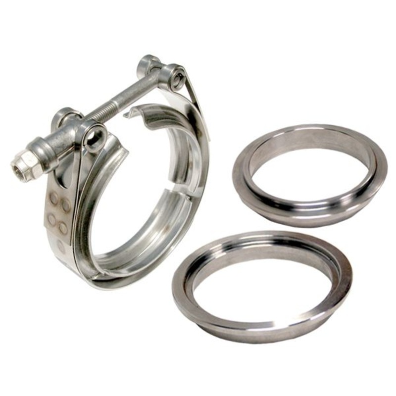 3.5 Inch V Band Clamp Stainless Steel 3 Piece Set 1C 1M 1F PPE Diesel
