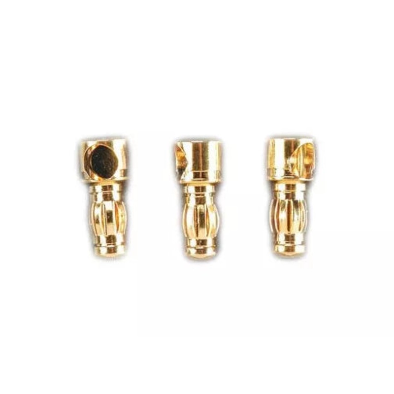 Electrifly 2mm Gold Plated Bullet Connectors Female (3) (Copy)