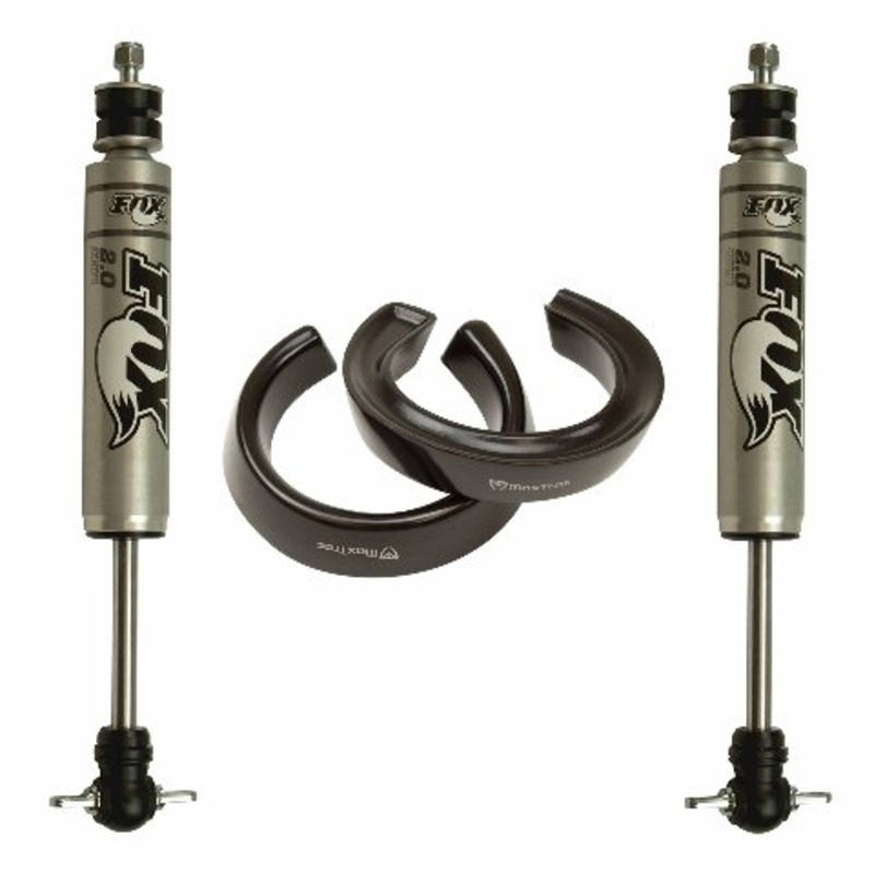 Maxtrac 872460F 2.0″ Front Coil Spacers & Front Fox Shocks