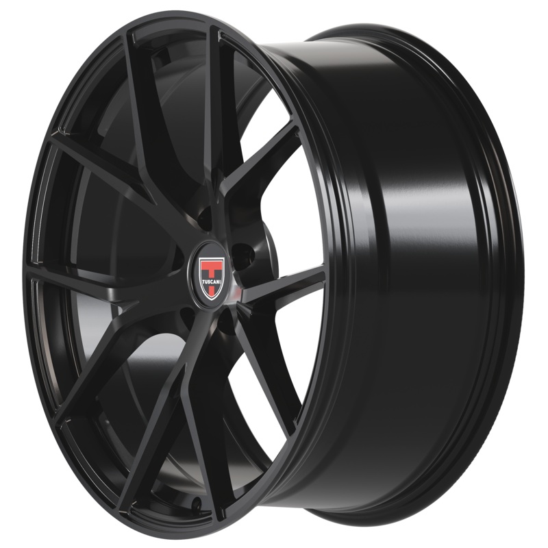 Tuscani 20X9 Wheel 5X114.3 PCD/35mm Offset/ 73.1mm CB/ GLOSS BLACK Rims
