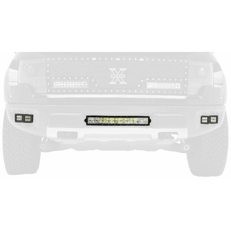 ZROADZ 2010-2014 FORD F150-RAPTOR Z325661 Black Front Bumper LED Bracket