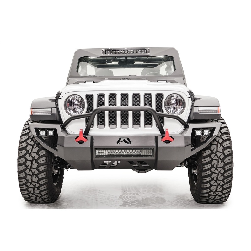 Fab Fours JL18-D4652-1 Vengeance Front Bumper Fits 18-22 Gladiator Wrangler (JL)