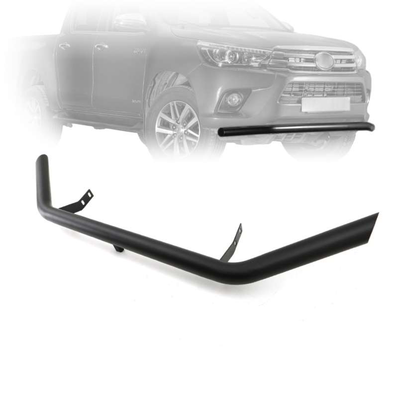 Lower Front Bumper 3″ in Bar (Matte Black) Compatible With Toyota Hilux 16+