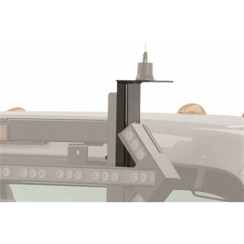 RealTruck Backrack Antenna Mounting Bracket | Driver/Passenger Side, Black | 91008 | Universal w/Backrack Frame’s