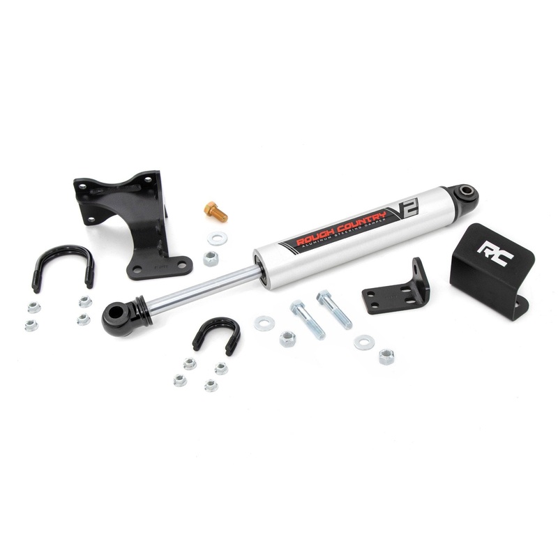 V2 Steering Stabilizer | Axle Bracket | 2-8 Inch Lift | Jeep Wrangler JK/Wrangler Unlimited (07-18)